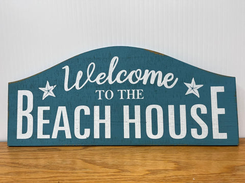 Welcome to the Beach - wood plaque