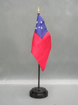 Western Samoa Stick Flag - 4 x 6 in (bases sold separately)