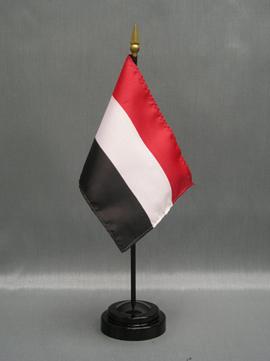 Yemen Stick Flag - 4 x 6 in (bases sold separately)