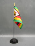 Zimbabwe Stick Flag - 4 x 6 in (bases sold separately)
