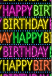 Marquee Birthday Flag - 12.5  x 18 in