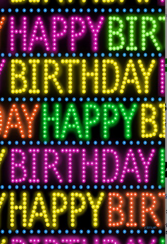 Marquee Birthday Flag - 28 x 40 in