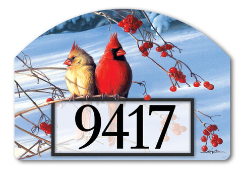 Cardinals in Snow YardDesign® - 14 x 10 in
