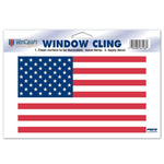 Decal-Patriotic US Flag Static Cling 4.5" x 8.5"