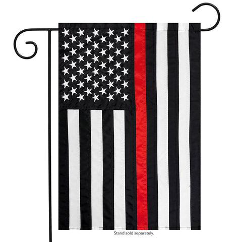 Thin Red Line U.S. Flag - poly sewn - 12.5 x 18 in