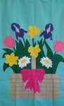 Spring Basket Flag on Mint - 3 x 4.5 ft