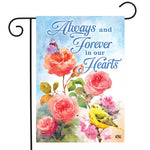 Always and Forever Flowers Flag - 12.5 x 18 in