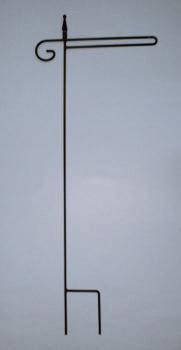 Garden Flag Post - 47 x 18 in - closed with finial