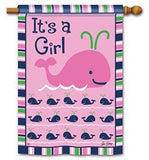 It's A Girl (Whales) BreezeArt® Flag