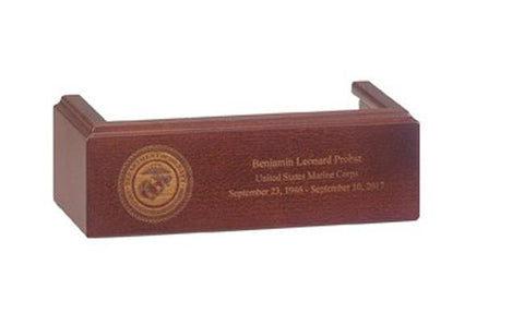 Flag Case Pedestal - Cherry - for Capital 3x5 flag case (engraving included)