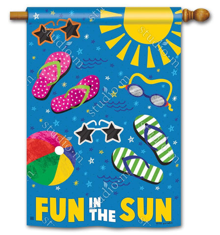 Summertime Fun BreezeArt® Flag - 28 x 40 in