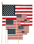 United States Stick Flag - Polycotton - 12 x 18 in