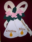 Wedding Bells and Roses Flag (choose colors) - 3 x 4.5 ft